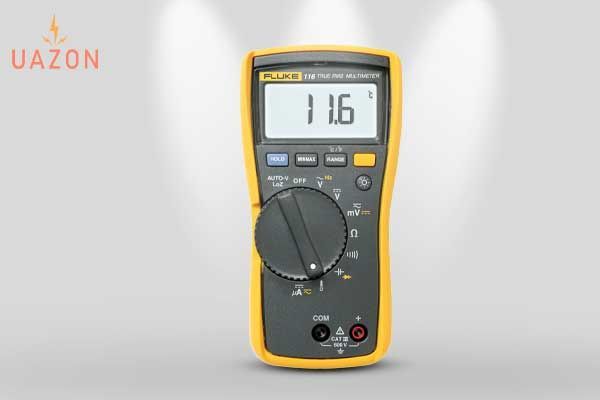 An image of the Fluke 116 digital multimeter, designed specifically for HVAC (heating, ventilation, and air conditioning) professionals.