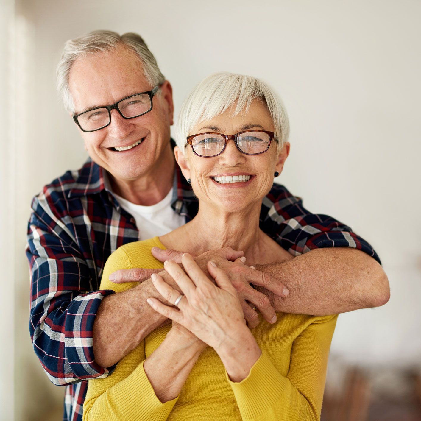 Smiling Senior Couple — Hollywood, FL — Tradition Homecare
