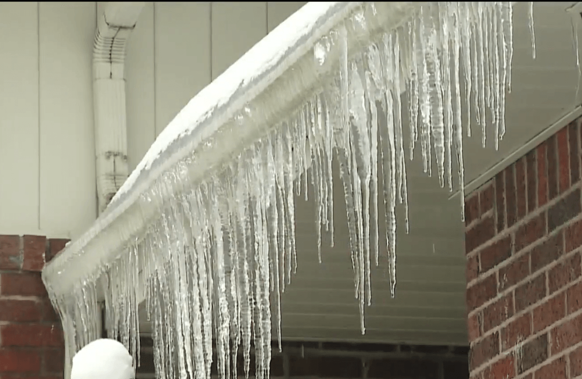 frozen gutters