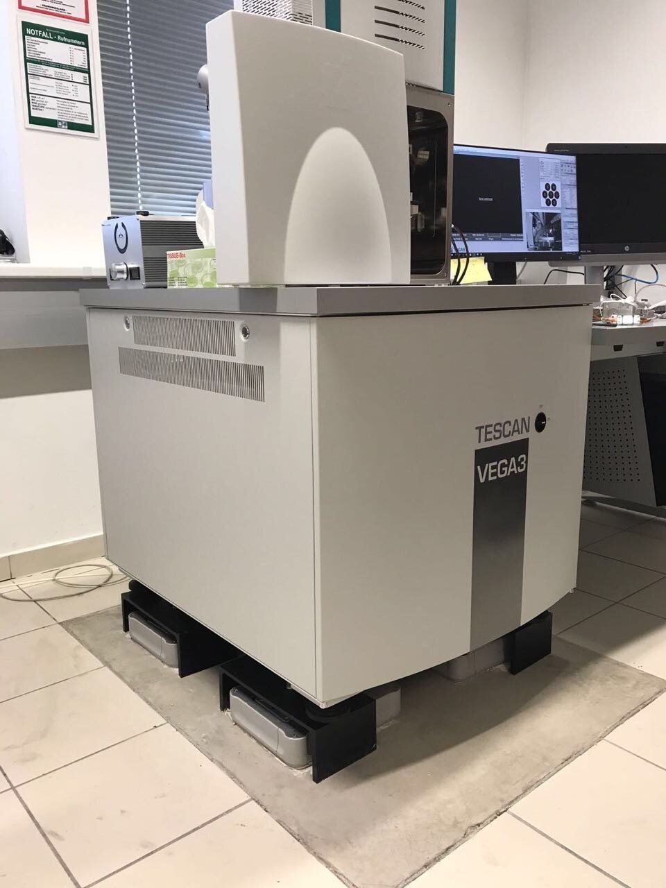 TESCAN VEGA3 laboratory equipment in a research setting
