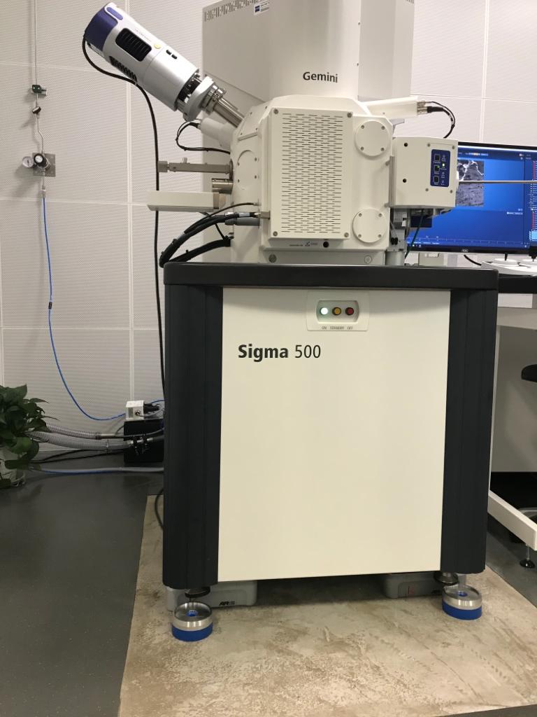 Sigma 500 laboratory equipment with connected components in a research environment
