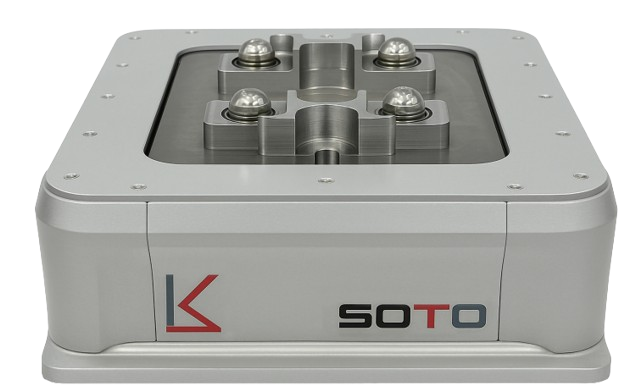 SOTO vibration isolation component with a sturdy metallic design and adjustable mount