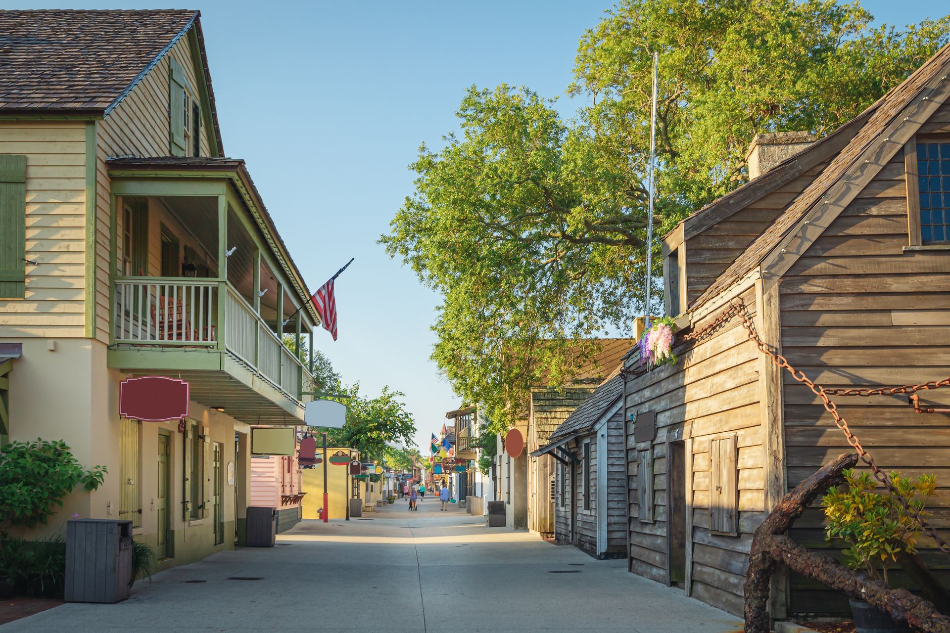 Historic street in St. Augustine that includes the nation's oldest school