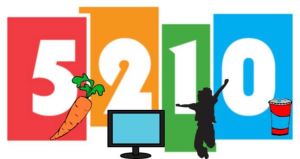 A cartoon drawing of a person jumping in the air with the number 5210