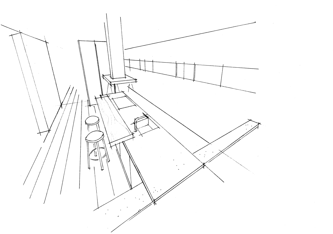 Eine schwarz-weiße Zeichnung einer Spinne auf weißem Hintergrund.