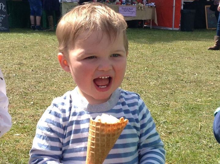 Brooke's Dairy Eating Welsh ice cream