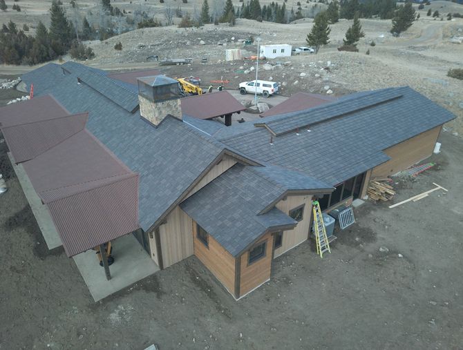 kalispell roofing pros - Davinci shake roofing - corrugated metal roofing