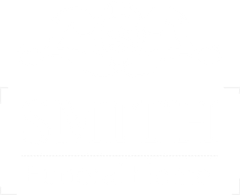 A gold laurel wreath on a white background.