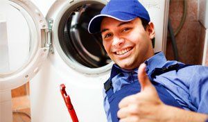 Dishwashers — Smiling Repairman on Work in Wichita, KS