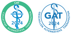Twee logo's voor gat worden op een witte achtergrond getoond