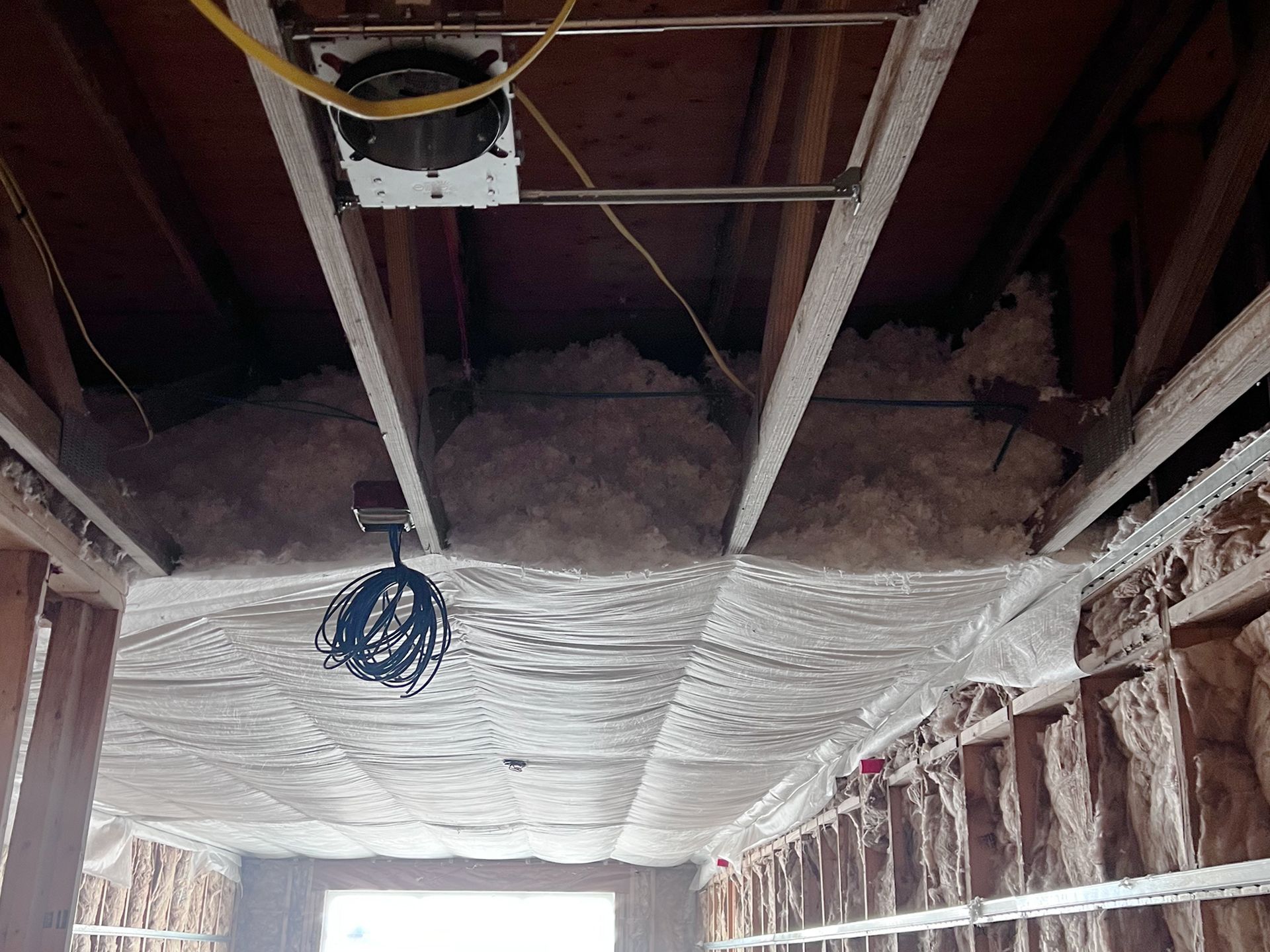 Blown-in insulation