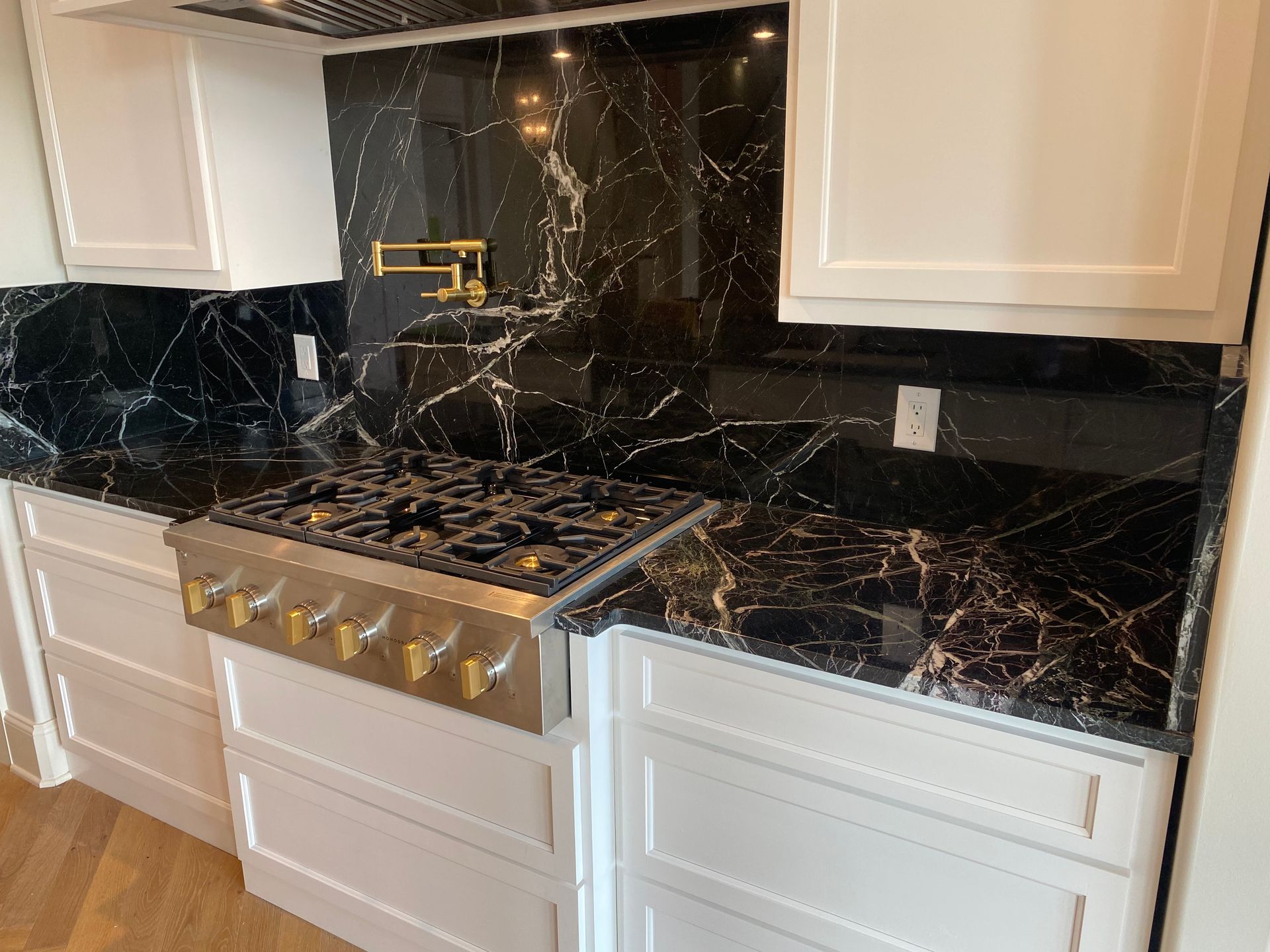 Black Elegant Countertop - Picayune, MS - Cabinets By The Stone Shop