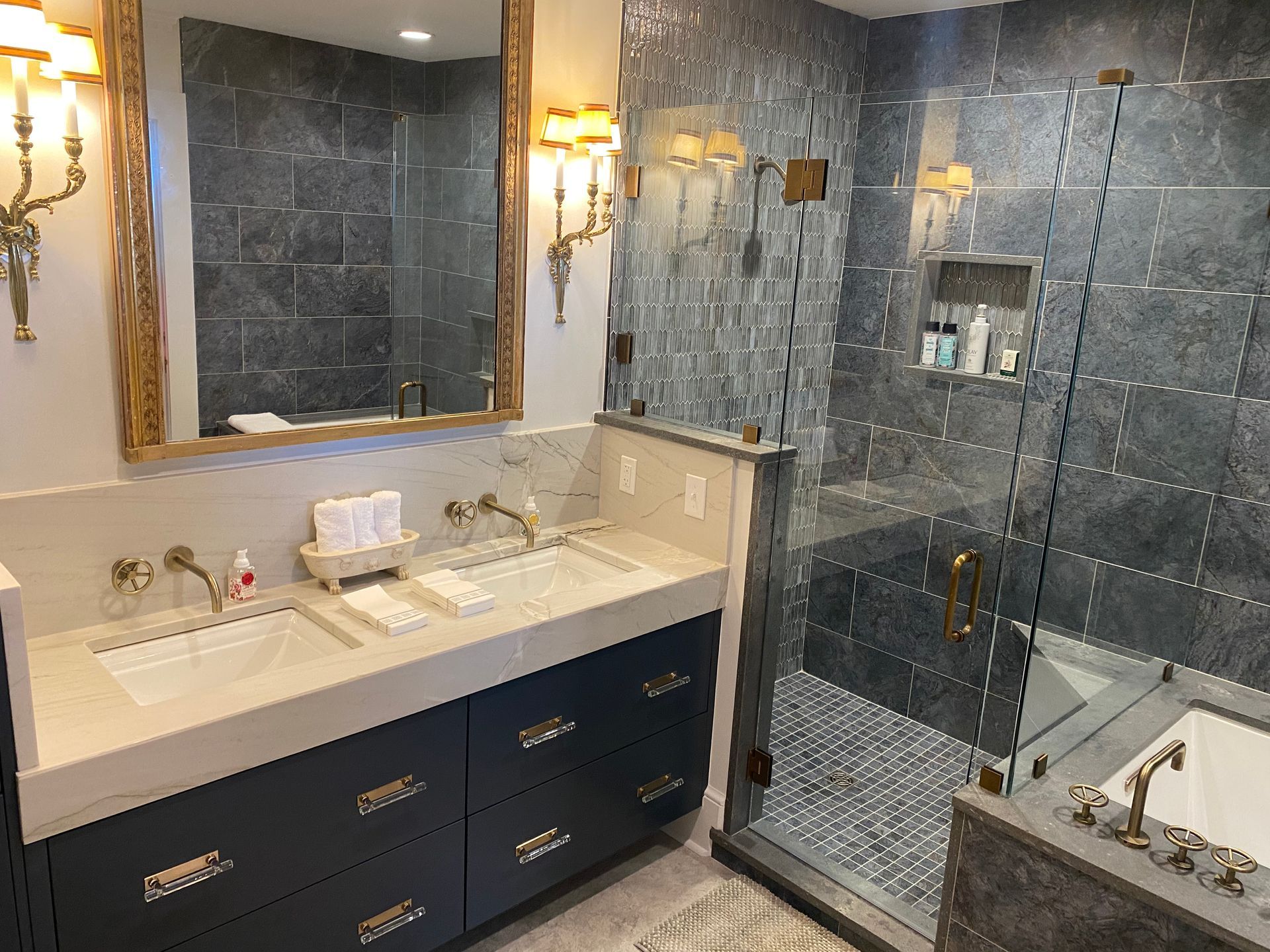 Modern Bathroom - Picayune, MS - Cabinets By The Stone Shop
