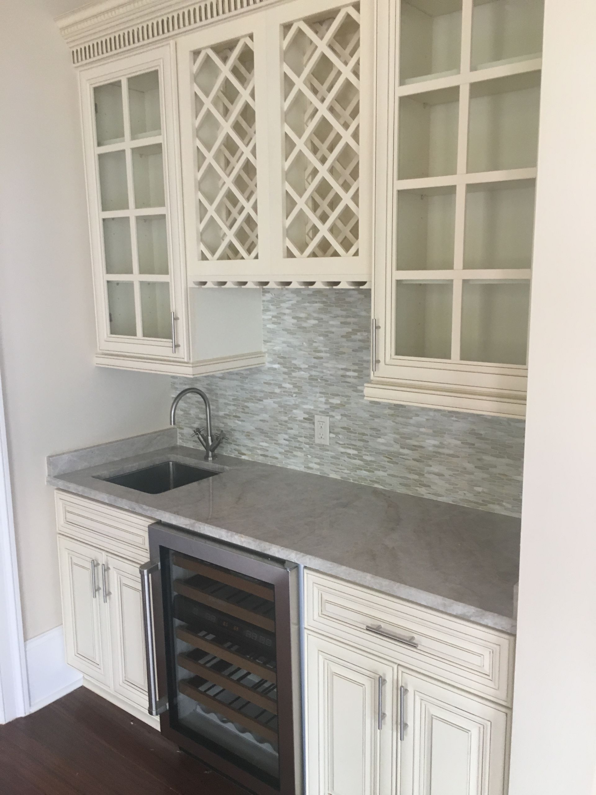 Sink With Gray Countertop - Picayune, MS - Cabinets By The Stone Shop