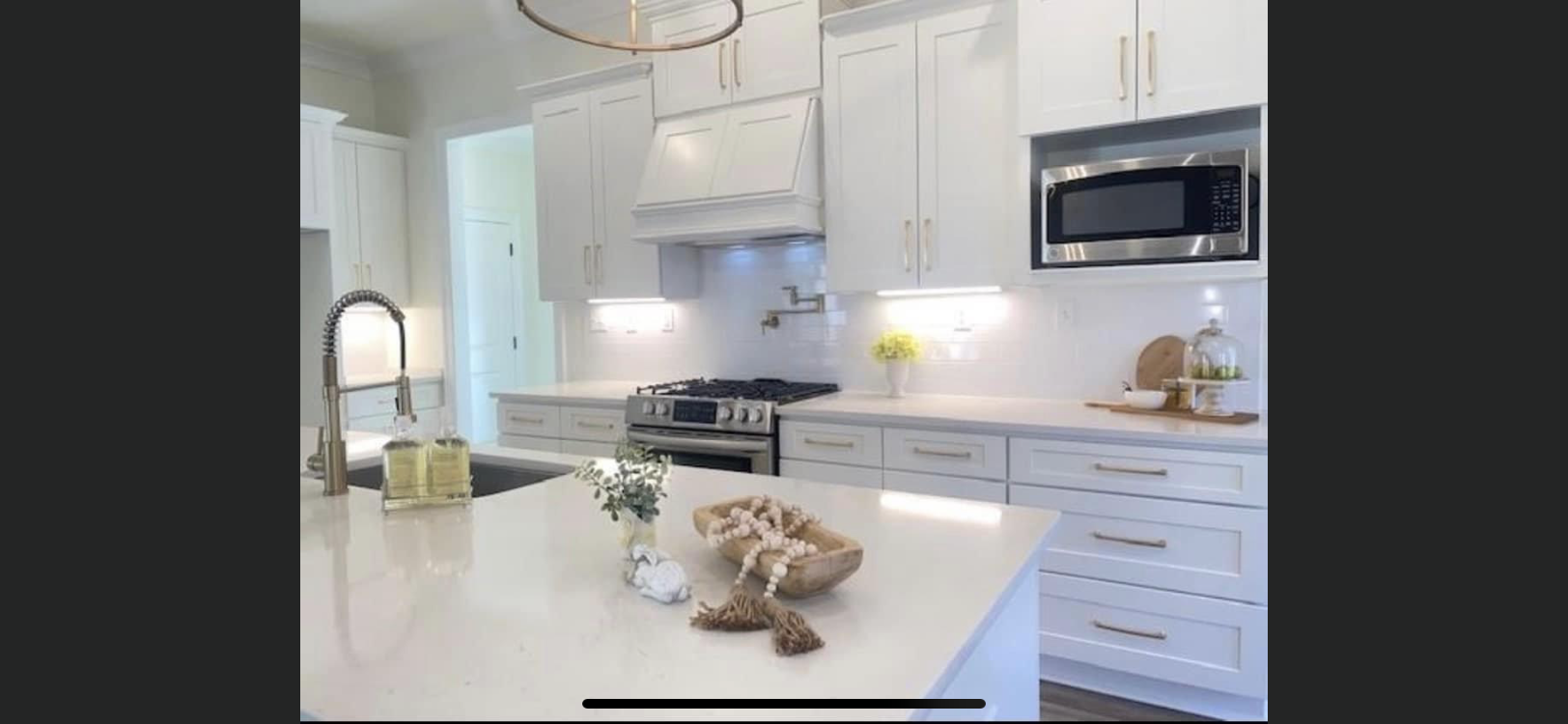 White Themed Kitchen - Picayune, MS - Cabinets By The Stone Shop