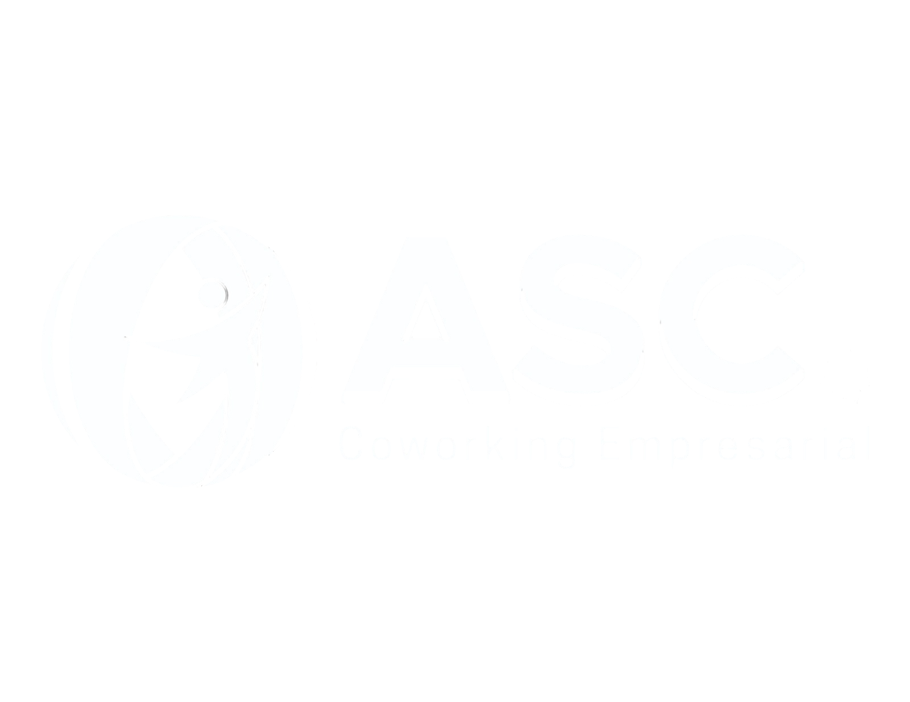 Logotipo de texto estilizado de GASC en color blanco sobre un fondo oscuro.