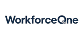 Workforce One logo with a checkmark integrated into the letter 