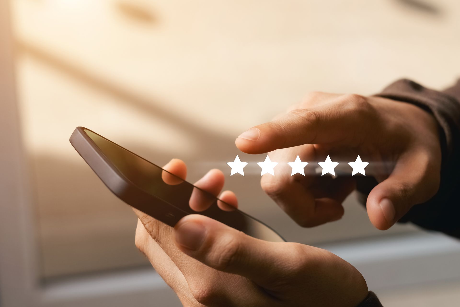 Writing a Review on Phone