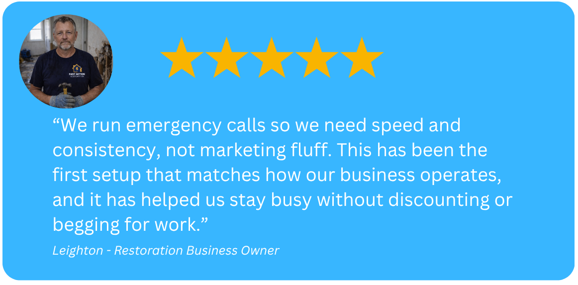 Peterson SEO Restoration Domination System Client Review