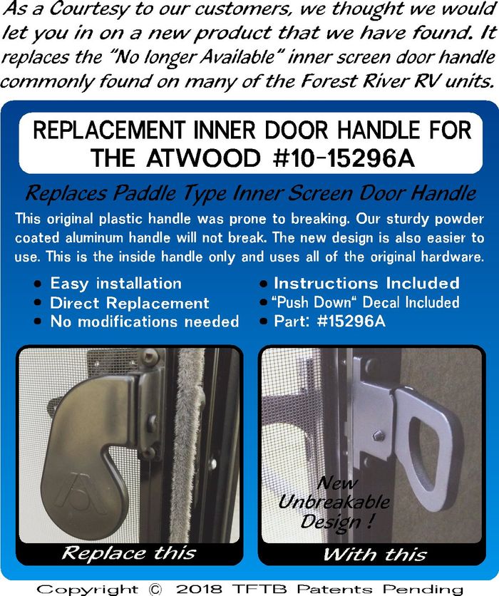 Atwood door handle replacement