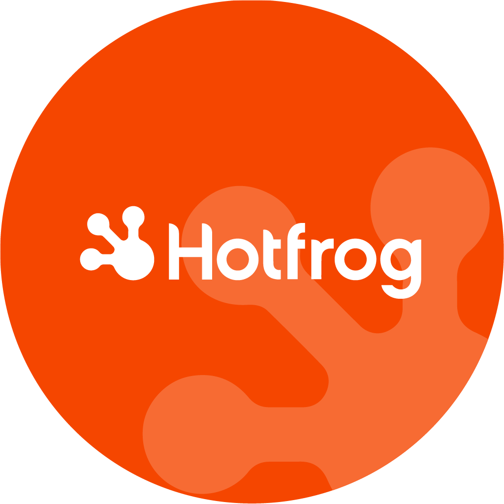 A picture of the Hot Frog logo with a link to Inspector Roofers Cincinnati profile