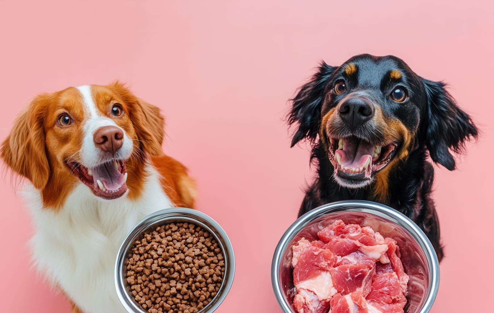 Pet store with bags of pet food on display