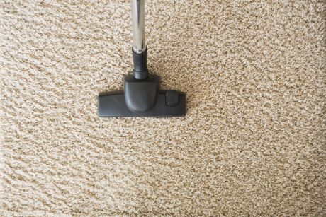 a vacuum on the carpet