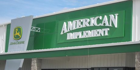 John Deere And American Implement Building Signs — Hays, KS — Commercial Sign Co.