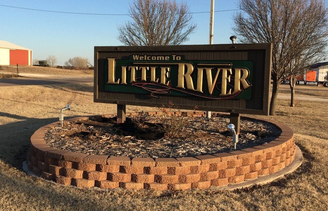 Little River Monument Sign — Hays, KS — Commercial Sign Co.