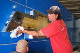 Chevrolet Interior Logo Installation — Hays, KS — Commercial Sign Co.