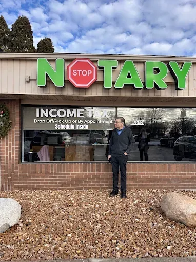 Man standing outside a 