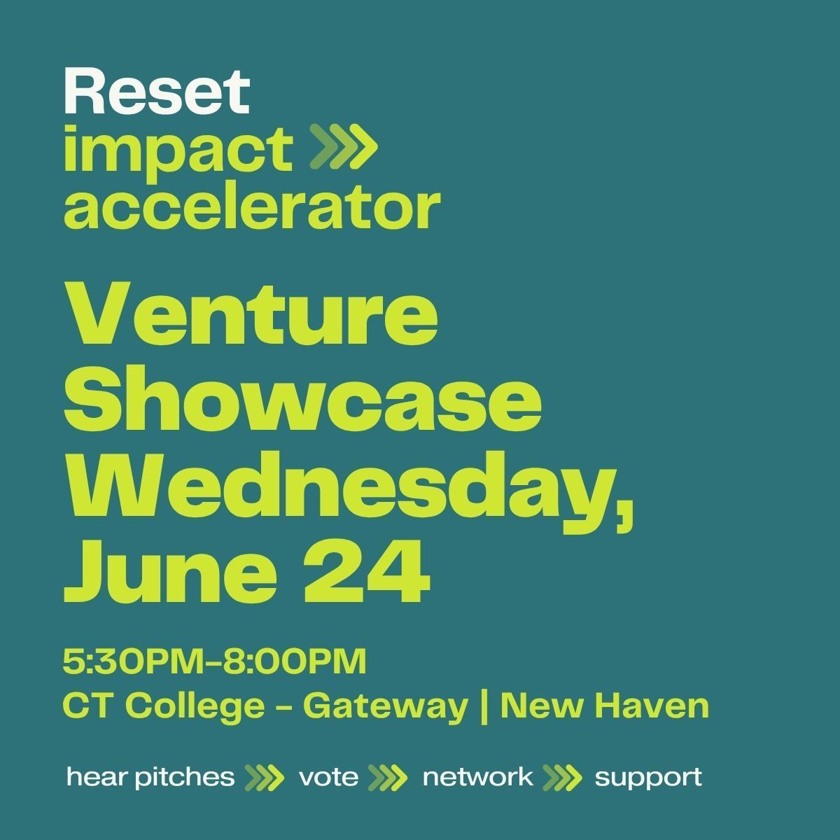 Reset Hosts 2026 Venture Showcase for Impact Accelerator Entrepreneurs ...