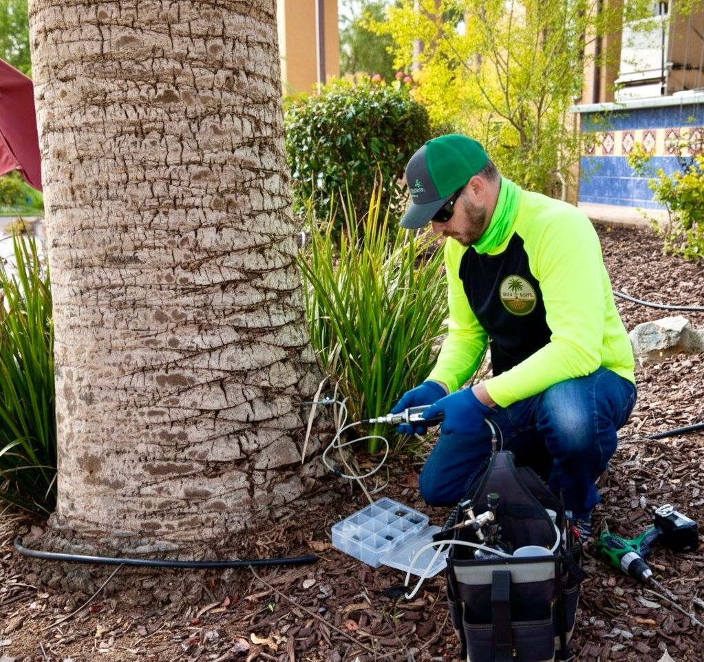 Tall tree with light green leaves and gray trunk, reaching towards the sky.