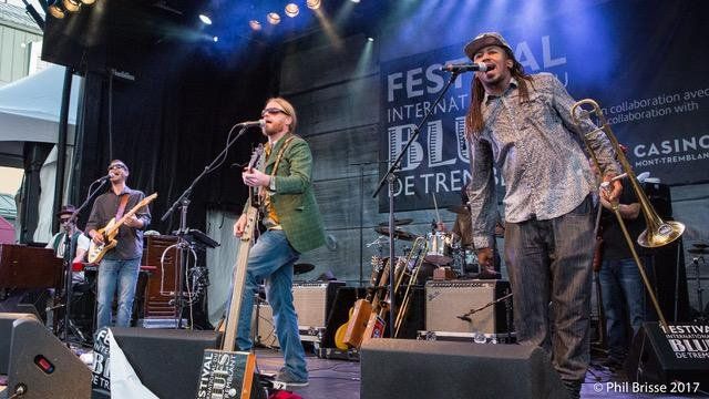 Ghost Town Blues Band on stage at the Tremblant's International Blues Festival