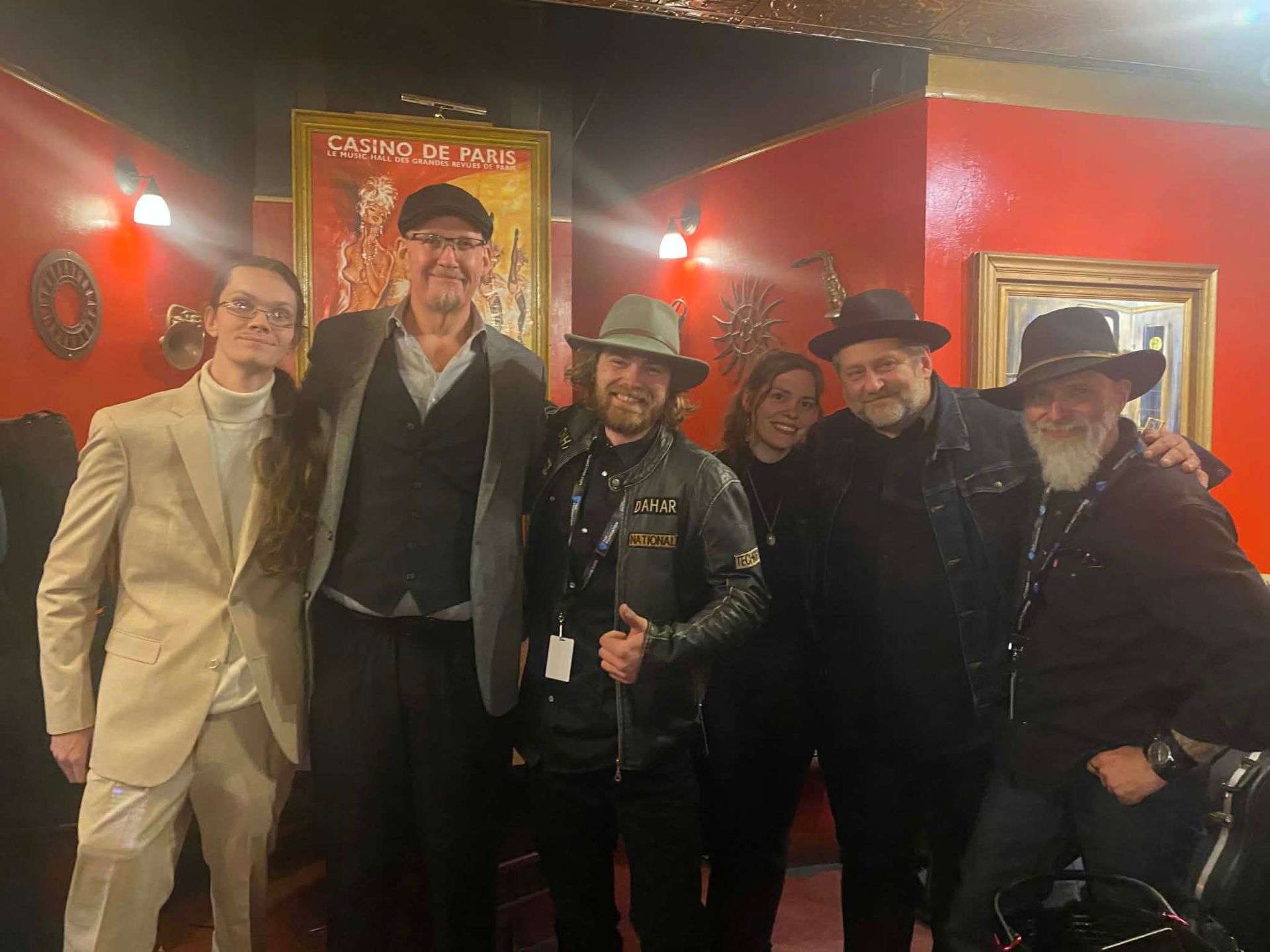 Father'n'Son posing with a couple