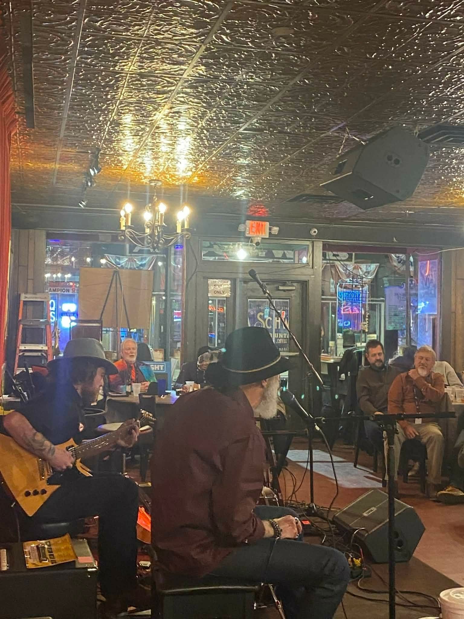 A photo taken from the back while Father'n'Son were playing at King's Palace