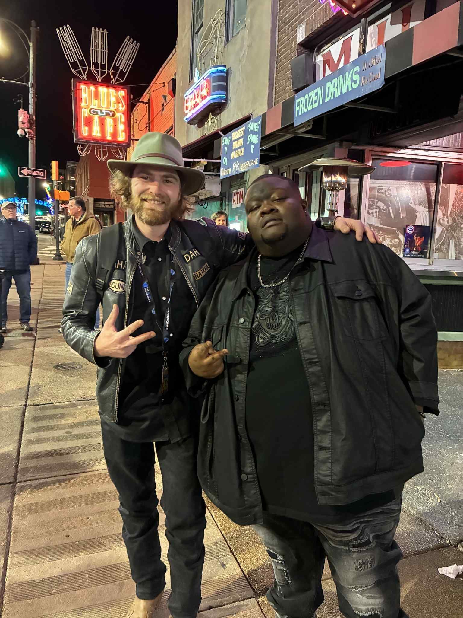 Olivier (son) posing with Christone