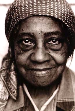 African American woman smiling to the camera