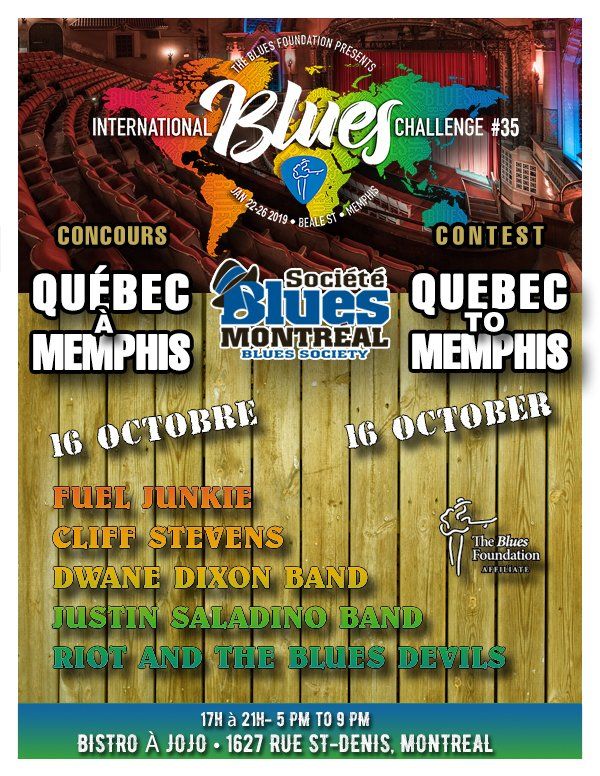 Montreal Blues Society Poster of finalists
