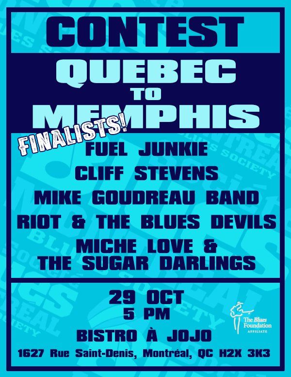 Poster Quebec to Memphis Contest FInalists