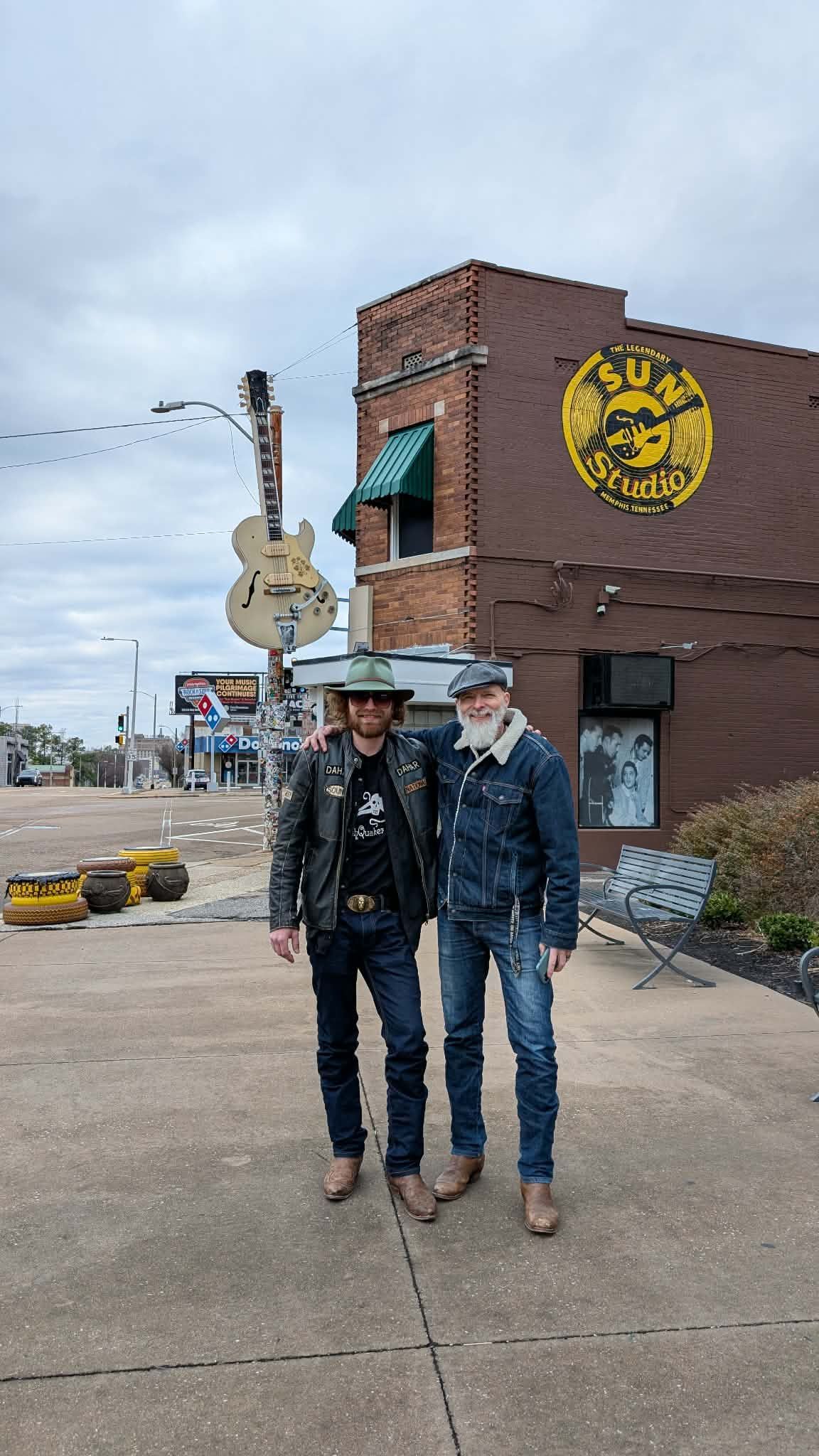 Father'n'Son in front of Sun Studios