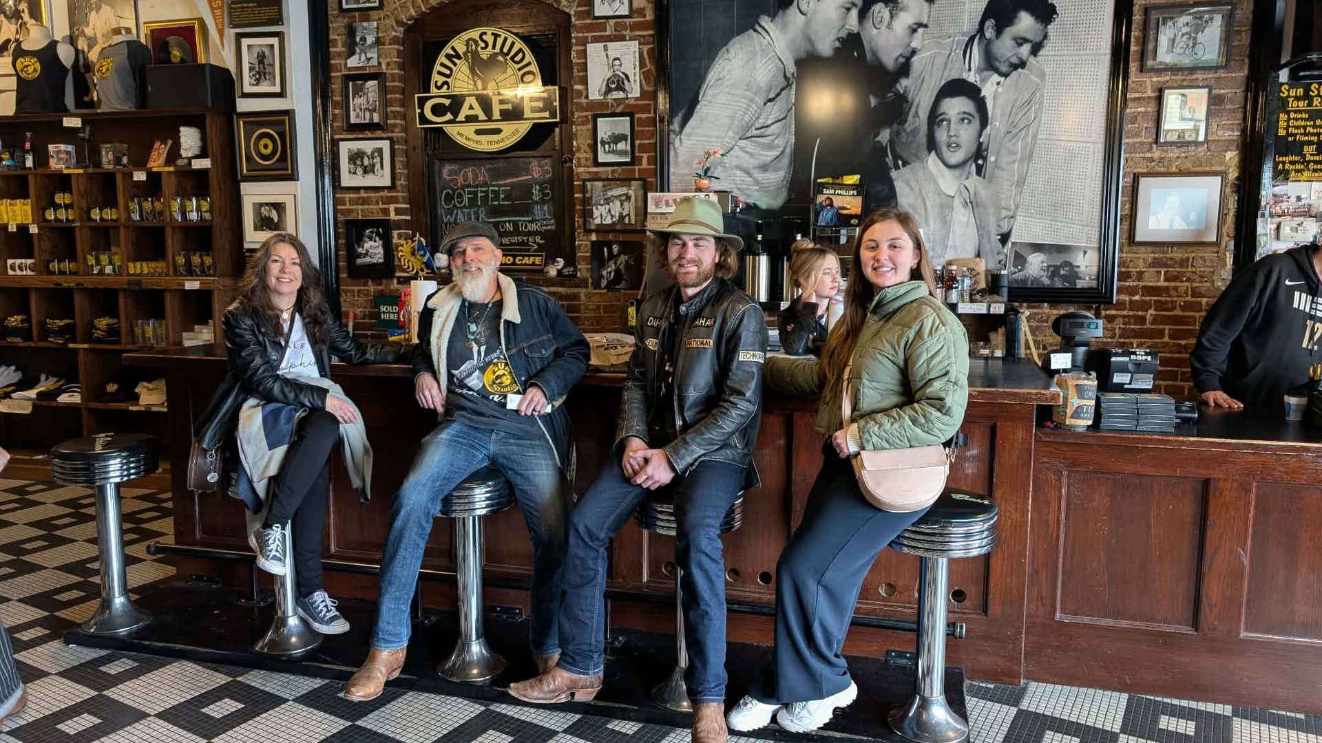 People sitting at a bar