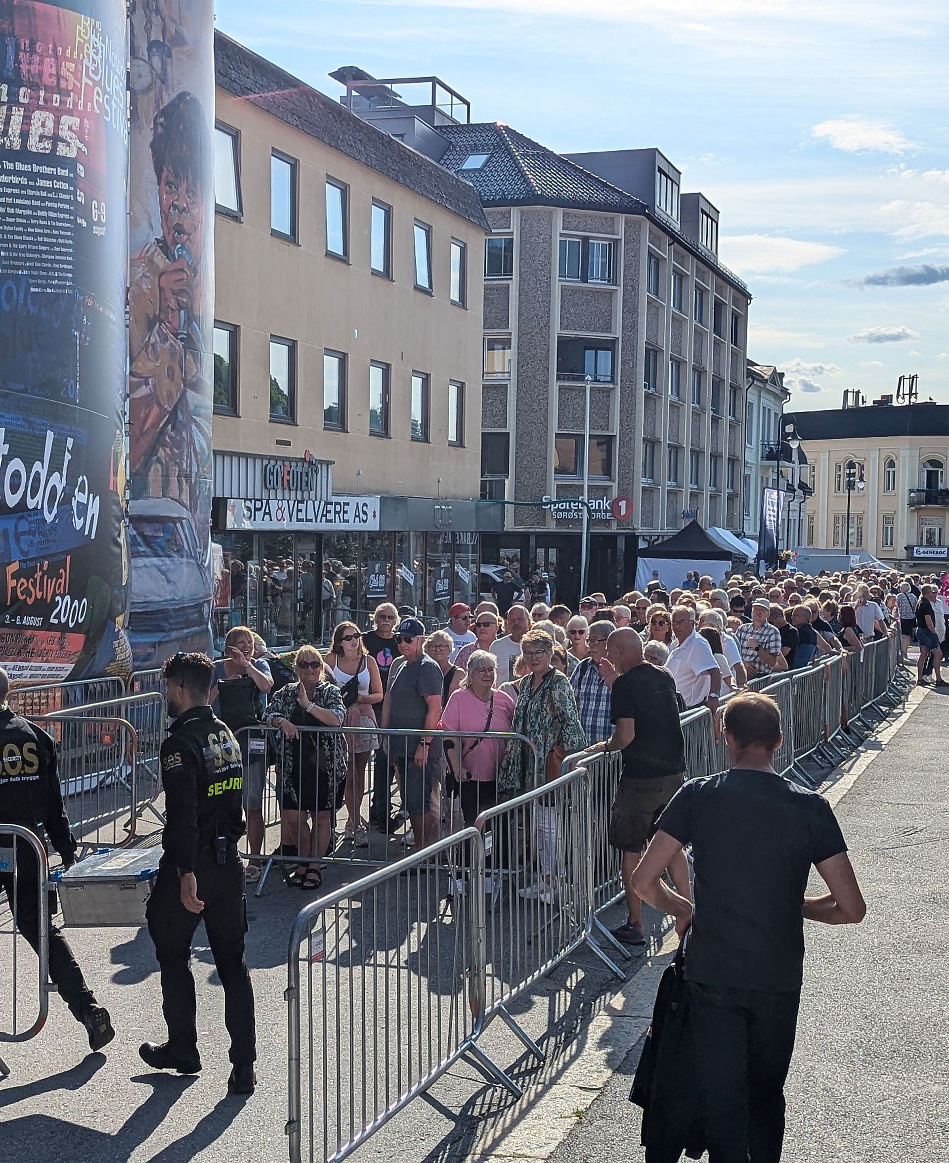 People in line to see the show