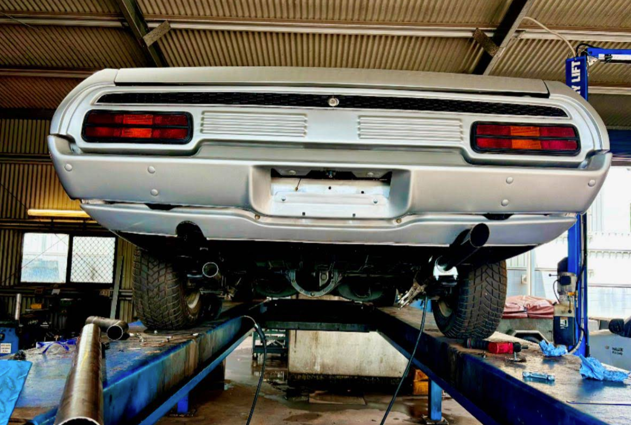 Blue Vintage Land Rover Pickup Truck — Atherton Mechanical Services in Atherton, QLD