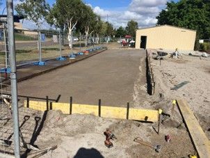 A Construction Site With a Lot of Dirt and Tools — Shedquarters In Kirwan, QLD