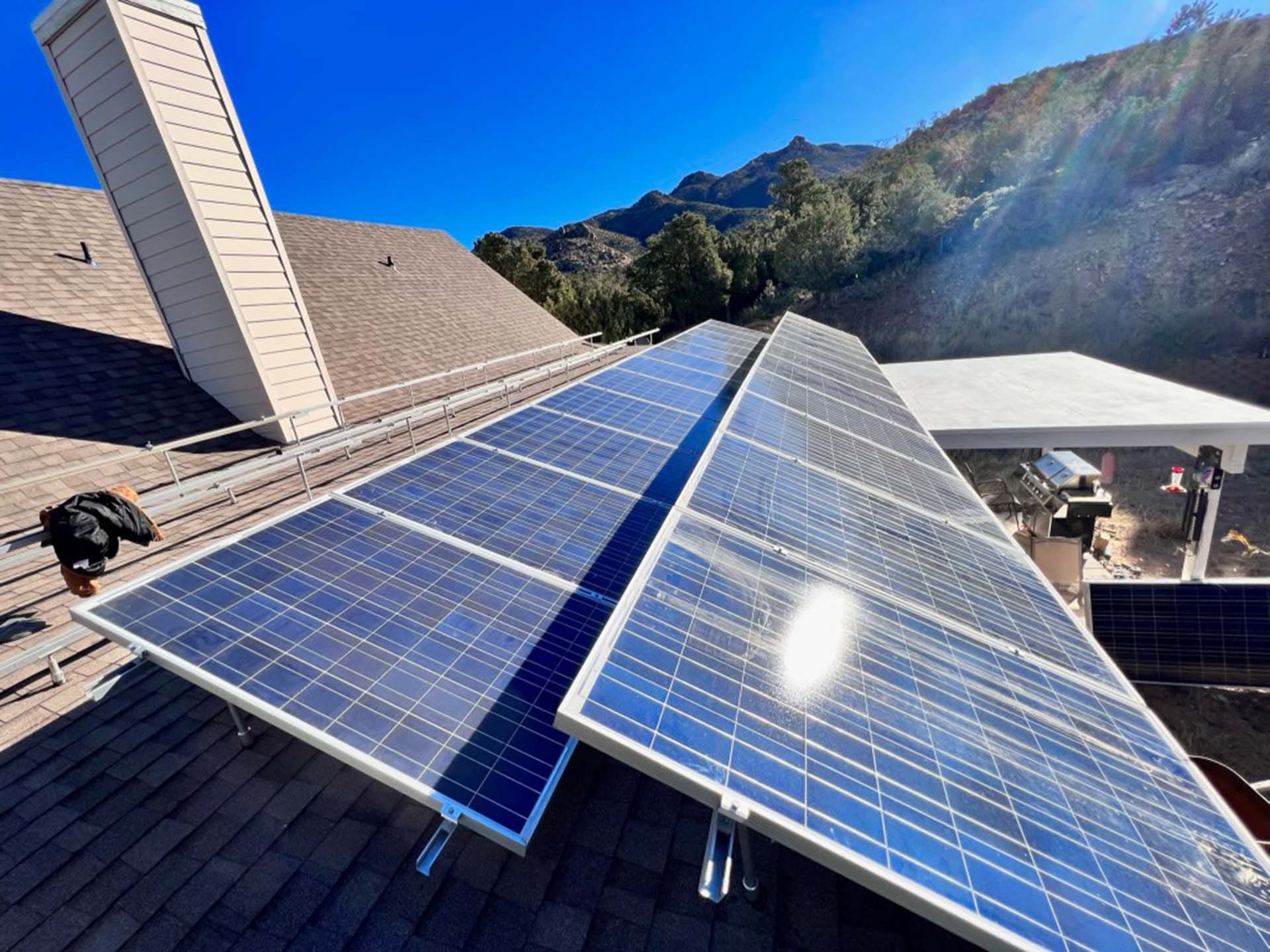 A Row of Solar Panels on the Roof — Bullhead City, AZ — River City Electrical Contracting