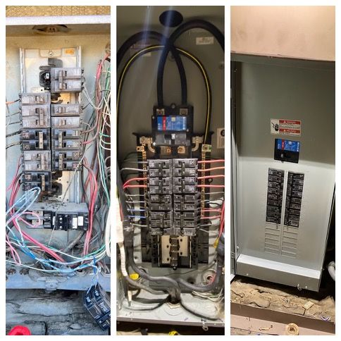 Collage Images of the Electrical Panels — Bullhead City, AZ — River City Electrical Contracting