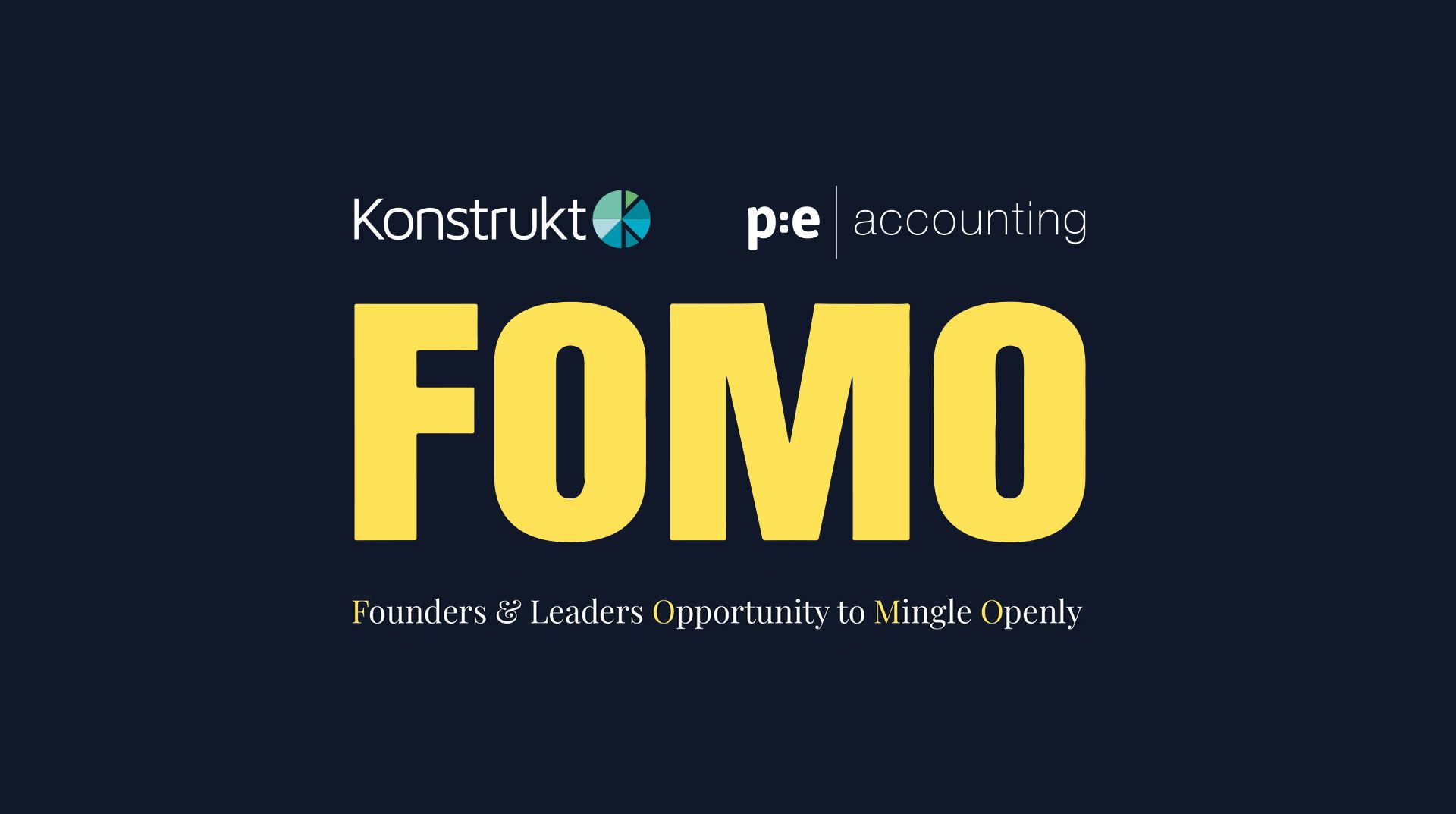 Event med Konstrukt och PE Accounting som kallas FOMO