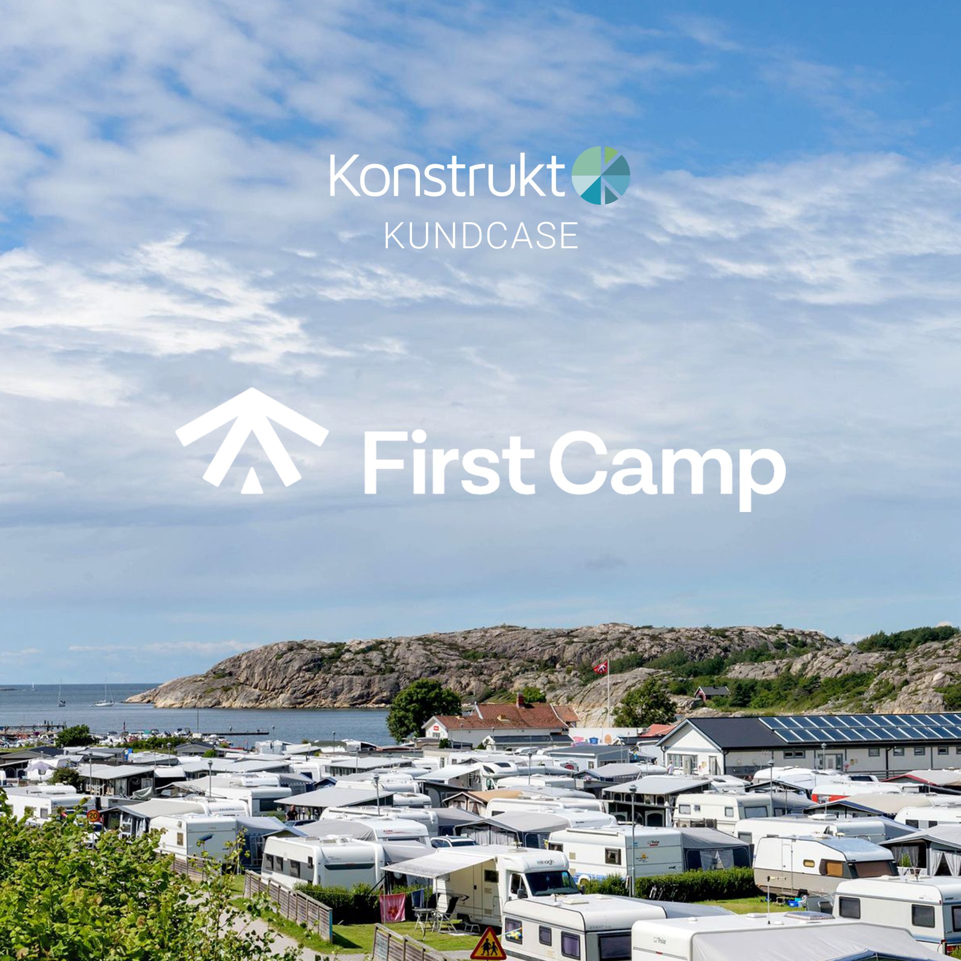 A lot of rvs are parked in a campground near the ocean.