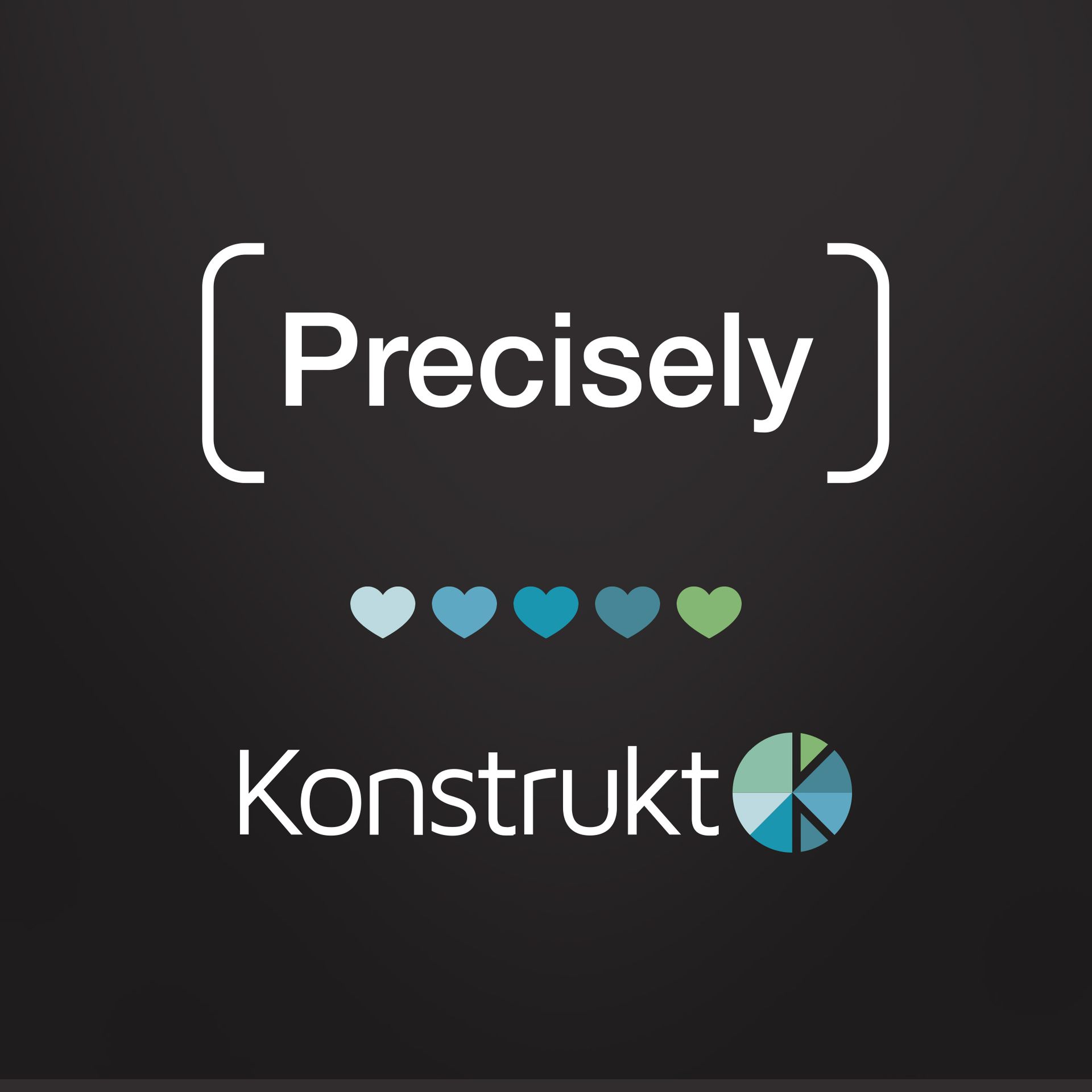 Konstrukt logo, Kundcase, Precisely logo
